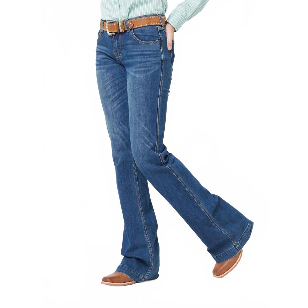 NEW CC WESTERN magie mid rise trouser jean in blue